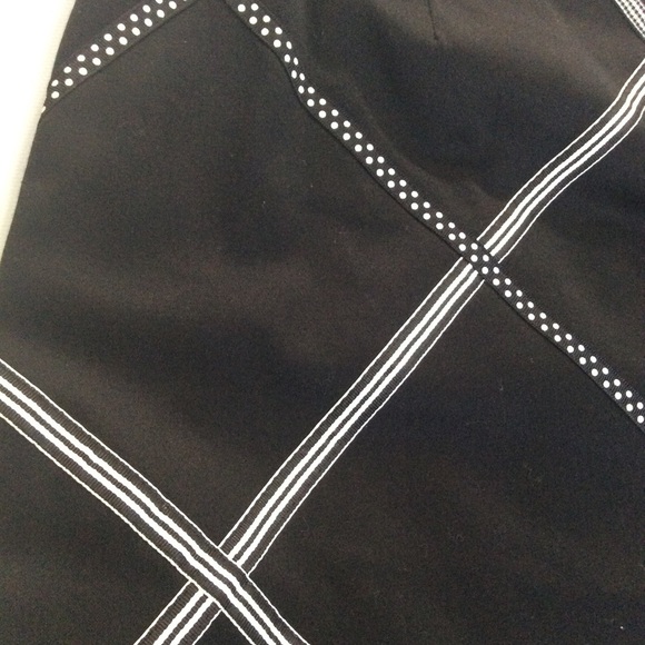 Talbots | Midi Skirt Petite Size 6 Stretch Checkered Diamond B12 - Picture 6 of 9